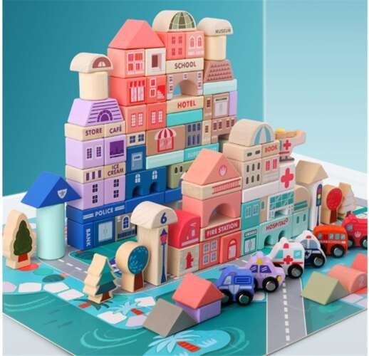 Klocki drewniane - miasto zdjęcie 3