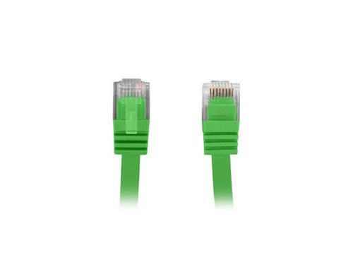 PATCHCORD KAT.5E PŁASKI 5M ZIELONY FLUKE PASSED LANBERG na Arena.pl