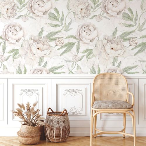 Tapeta Piwonie W30 270 cm płótno na Arena.pl