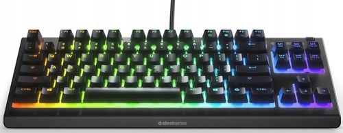 KLAWIATURA PRZEWODOWA MEMBRANOWA STEELSERIES APEX 3 TKL US GAMINGOWA RGB na Arena.pl