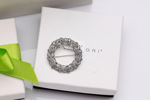 Srebrna broszka RDM2855 - Markazyty na Arena.pl