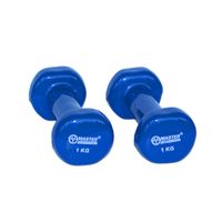 hantle hantelki ciężarki winylowe 1kg x2 master