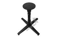 NOGA STOŁU P10 - NISKA Z TALERZEM CZTERY ŁAPKI GŁADKIE PODSTAWA STÓŁ ŻELIWNA