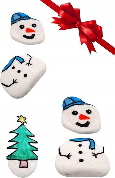 MAŁE kamienie do malowania i sklejania ogrodu białe żwir dekoracyjny ZABAWA zdjęcie 1