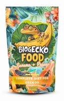 BioGecko Food Banana & Papaya- 100g