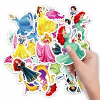 NAKLEJKI ETYKIETY NA ZESZYT NALEPKA Z POSTACIAMI KSIĘŻNICZKI WZORY 10SZT