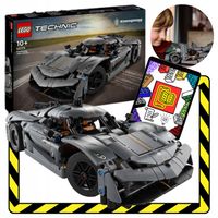 LEGO Technic 42173 Koenigsegg Jesko Absolut Szary Hipersamochód i Ebook 4w1