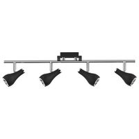 Plafon LAMPA sufitowa KINGA 03254 Ideus metalowa OPRAWA listwa regulowane reflektorki czarne