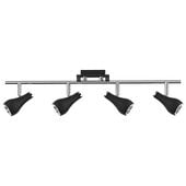 Plafon LAMPA sufitowa KINGA 03254 Ideus metalowa OPRAWA listwa regulowane reflektorki czarne