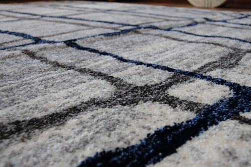 Dywan SHADOW 9359 white / blue 200x290 cm na Arena.pl