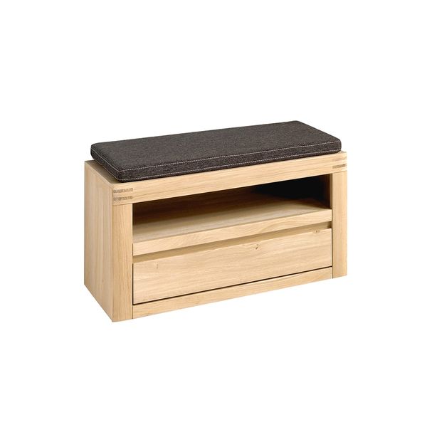 Ławeczka dębowa Milo bianco zdjęcie 1