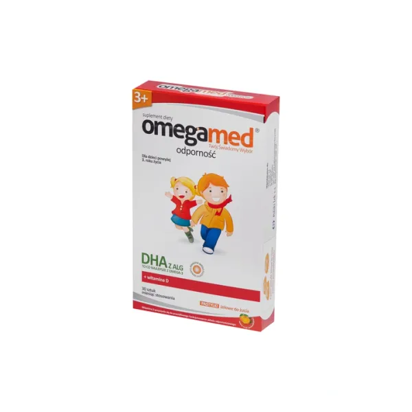 Omegamed Odporność 3+ DHA Witamina D 30 pastylek zdjęcie 3