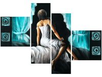 OBRAZ KOBIETA TURKUSIE