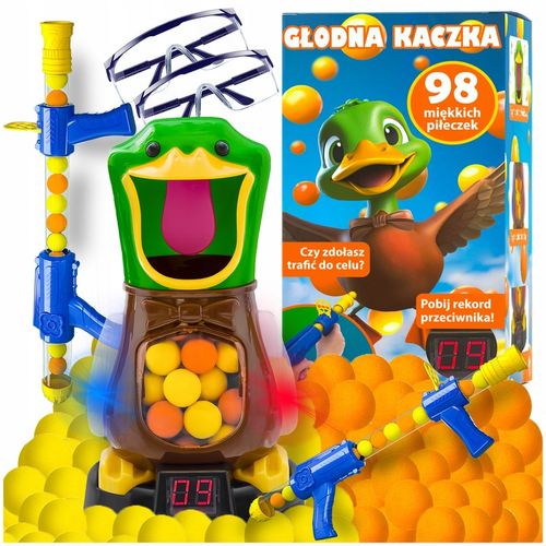 GŁODNA KACZKA STRZELANIE DO CELU PISTOLET ZABAWKOWY 2X GRA ZRĘCZNOŚCIOWA na Arena.pl