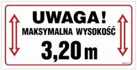 Uwaga! Maksymalna Wysokość 3,20 M - 60X30 - Płyta