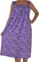 Plażówka podomka sukienka bawełniana plus 52 54 56 Kolor: fioletowy