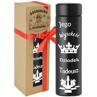 Kubek Termiczny z grawerem Termos LED Prezent Na Dzień Babaci i