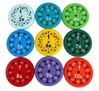 matematyczny spinner x/: 9 szt w zestawie