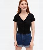 MONKI TOP CZARNY CZARNY DAMSKA XXS