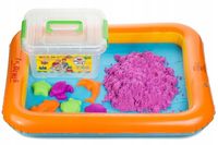 PIASEK KINETYCZNY 3kg FOREMKI + BASEN PIASKOWNICA