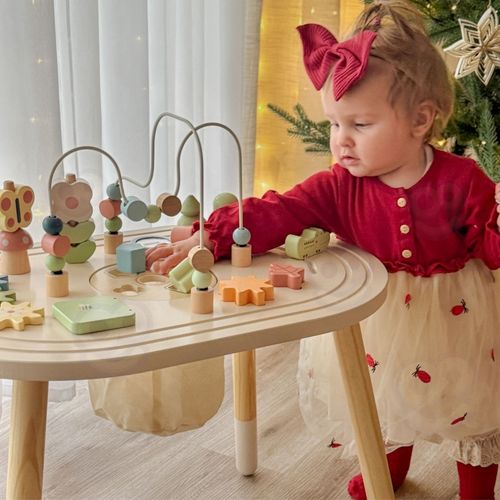 TOOKY TOY Drewniany Stolik Aktywności Safari na Arena.pl