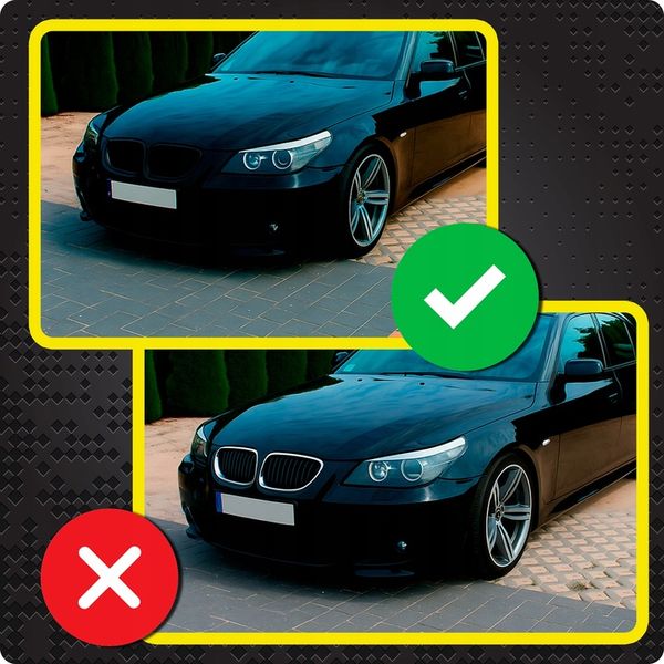 Nerki atrapa grill CZARNY POŁYSK do BMW E60 E61 M5 zdjęcie 9