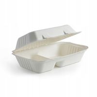 Menu box dwudzielny 251x166 pulpa trzcinowa 50szt