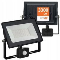 Halogen Naświetlacz LED 30W 3300 lm IP65 czujnik ruchu SUPER MOCNY
