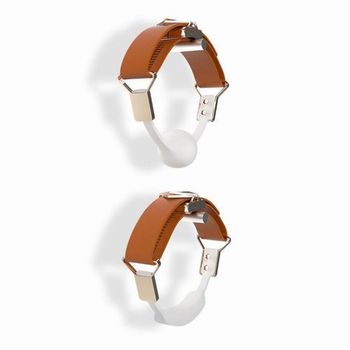 zestaw knebli ball-gag & gag-bite set brown lockink na Arena.pl