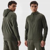 4F BLUZA MĘSKA TRENINGOWA Z KAPTUREM ROZPINANA L