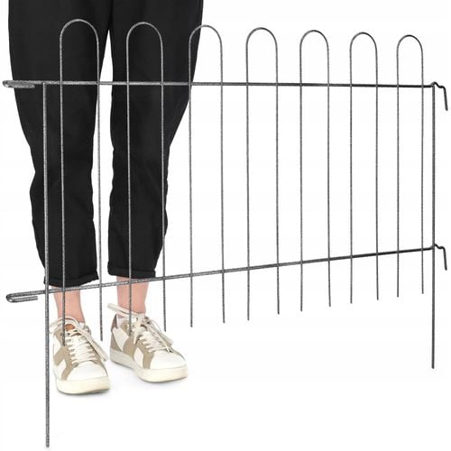OGRODOWY PŁOTEK METALOWY PŁOT PŁOTKI DO OGRODU OBRZEŻE PALISADA 99 x 70 cm na Arena.pl