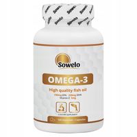 Omega 3 1000 mg 330 EPA + 220 DHA + Wit. E 100 Kaps – Serce, Mózg – Sowelo