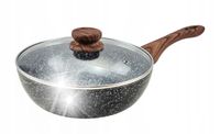 PATELNIA CERAMICZNO-GRANITOWA WOK 24CM ALUMINIOWA , NIEPRZYWIERAJĄCA EDENBE