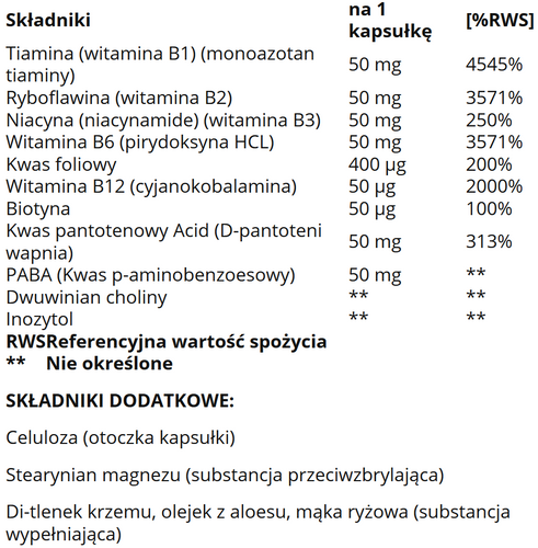 Thompson Witaminy B kompleks B50 60 kapsułek na Arena.pl