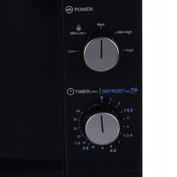 Kuchenka mikrofalowa wolnostojąca SHARP 800W 20L czarna zdjęcie 3