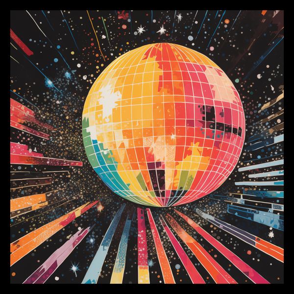 Plakat 40x40cm Disco Gra! zdjęcie 2