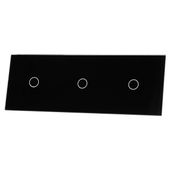 PANEL SZKLANY 1+1+1 (3 PUSZKI) - CZARNY LIVOLO