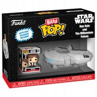 zestaw funko bitty pop! rides star wars han solo and the millenium falcon