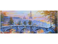 100X40CM ALEJKA PARYŻU OBRAZ DREWNO