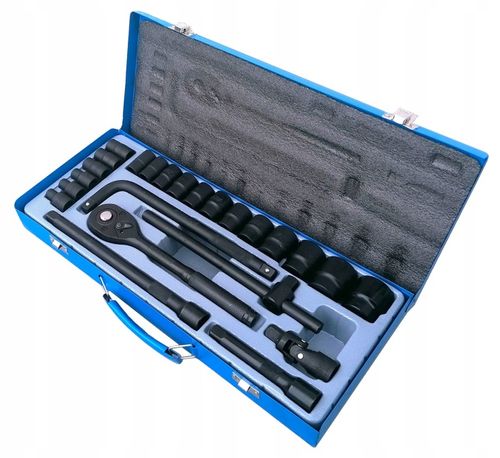 Klucze nasadowe nasadki grzechotka zestaw 1/2" 24el 8-32mm walizka metalowa na Arena.pl