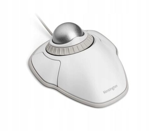 Mysz Trackball przewodowy Kensington Orbit pierścień przewijania USB Biały na Arena.pl