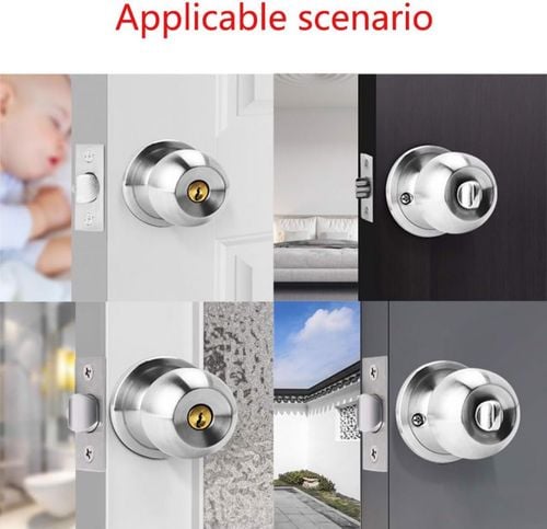 Klamka do Drzwi Wejściowych Gałka Stal 60/70 mm na Arena.pl