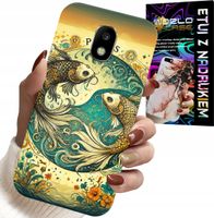 ETUI DO SAMSUNG GALAXY J5 2017 - ZNAK ZODIAKU, RYBA ASTRONOMIA + FOLIA