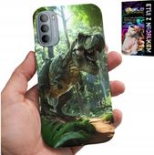 ETUI DO MOTOROLA G31 / G41 - DINO DINOZAUR TYRANOZAUR CASE + FOLIA