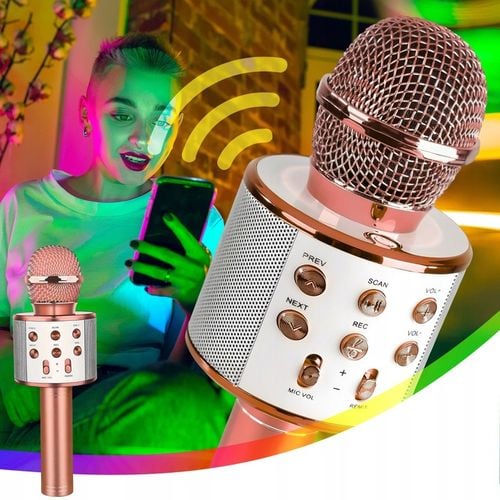 MIKROFON BEZPRZEWODOWY KARAOKE GŁOŚNIK BLUETOOTH PREZENT DLA DZIECI na Arena.pl