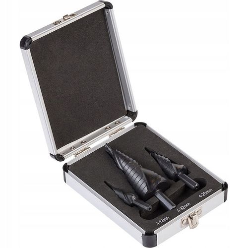 ROZWIERTAK METALU WIERTŁA CHOINKOWE STOPNIOWE SPIRALNE STOŻKOWE 4-32MM na Arena.pl