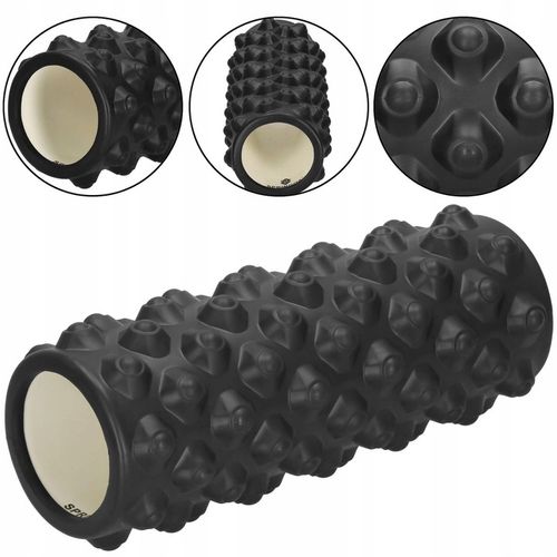 ROLLER WAŁEK DO MASAŻU PLECÓW NÓG RELAKSUJĄCY PIANKOWY 33x10cm DUŻY na Arena.pl