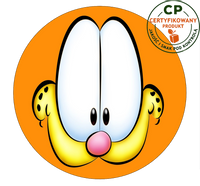 Opłatek na tort Garfield