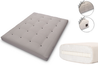 Materac 160x200 z lateksem - Pascall Futon Medium Latex - Szary