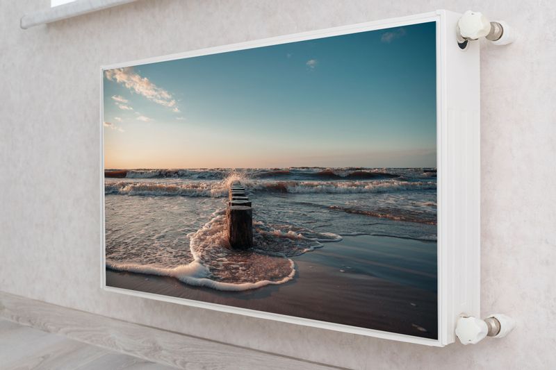 MATA Magnetyczna Na Kaloryfer Fale Morze Pejzaż 110cm x 60cm zdjęcie 4